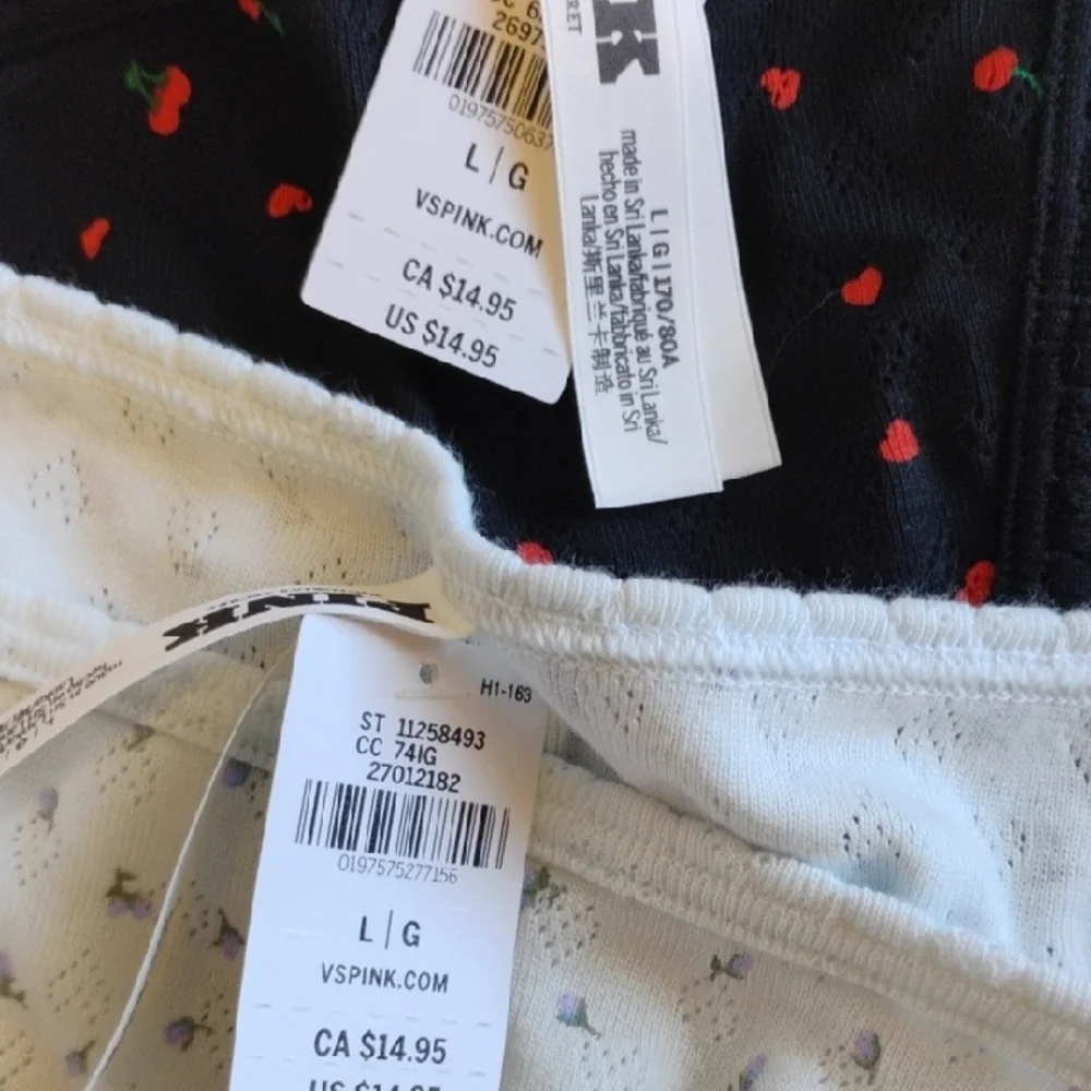 PINK Victoria's Secret Black and Blue Panties Set - Picture 2 of 4